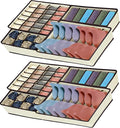Dresser Drawer Organizer 8 Pack Clothes Underwear Sock Storage Beige and Brown Drawer Dividers Grey Foldable Closet Organizer Storage Box Dresser Drawer Organizers