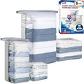 TAILI 6 Pack Vacuum Storage Bags, Cube Space Saver Bags Combo (3 Jumbo +3 Medium), Vacuum Seal Bags for Bedding, Clothing, Comforters, Blankets, Closet Oragnizer and Storage