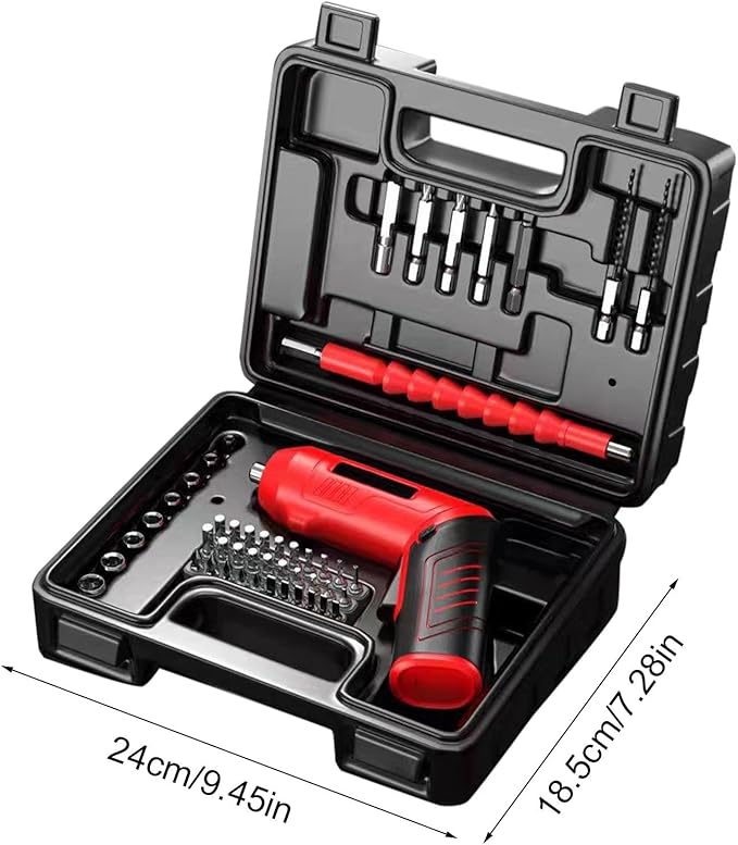 USB Rechargeable Screwdriver, Cordless Screwdriver Set, Powerful Screwdriver Kit, Battery Powered Screwdriver, LED Light Screwdriver, Compact Electric Screwdriver, Home Repair Tool Kit