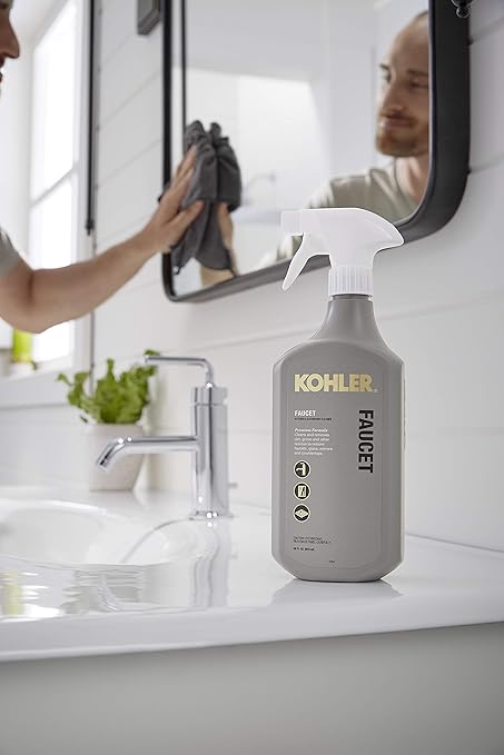 KOHLER K-EC23723-NA Faucet Cleaner, Kitchen and Bathroom Cleaner, 28 FL Oz (Pack of 2)