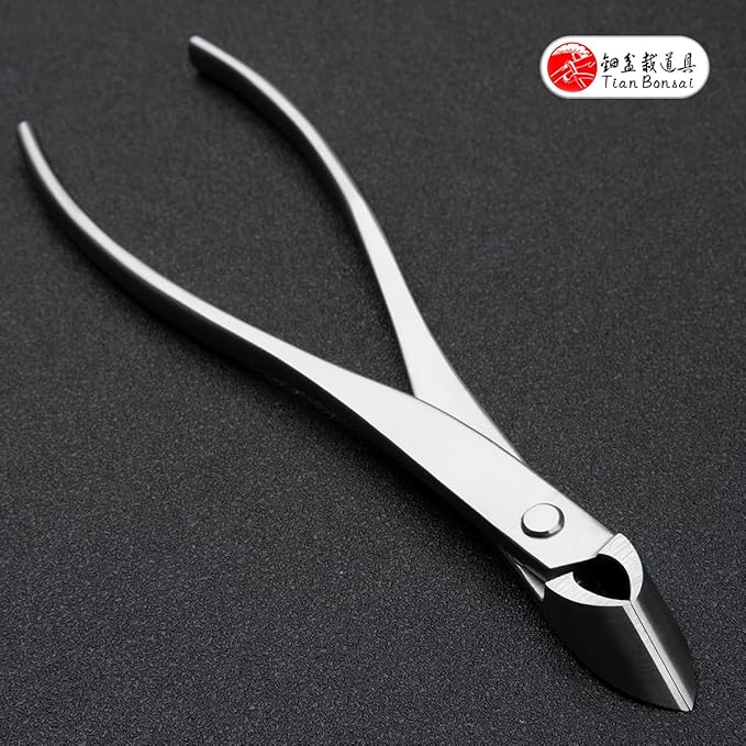 Straight Narrow Edge Cutter Professional Grade Branch Cutter Alloy Steel Bonsai Tools Equip With Tool Bag (MT-SE-185N Designed For Small Size Bonsai Trees)