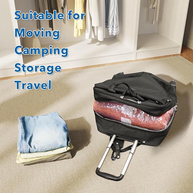 Vacuum Seal Bags for Clothing Travel & Home Storage, travel vacuum bags with pump, Store Blankets, Comforters, Pillows, Seasonal Clothes Compactly,36 Pack With Electric Pump