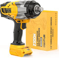 Cordless Impact Wrench Compatible with DeWalt 20V Battery: 1/2 Inch Hog Ring Impact Driver - High Torque - 2300N.m/1700Ft-lbs Cordless Impact Gun - Brushless Motor with LED Light - Tool Only