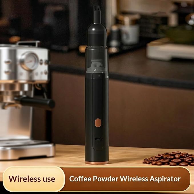 Mini Vacuum Cleaner Cordless Handheld, Portable Desk Vacuum for Coffee Grounds and Keyboard Dust, Rechargeable Small Car Vacuum, 42000 RPM Motor
