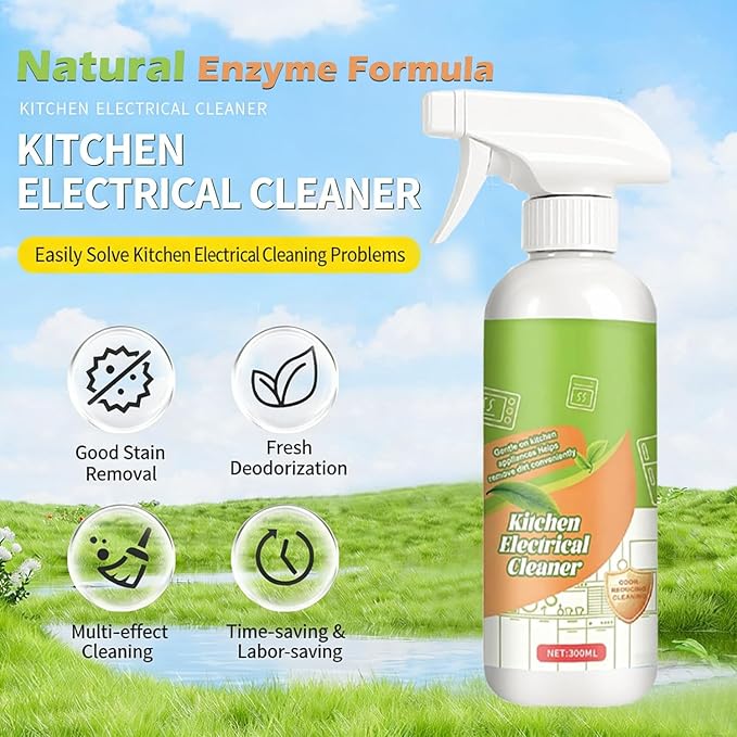 Electrolyzed Ion Kitchen Cleaner Spray, 10.56oz | Natural Multi-purpose Household Cleaning Spray, All Purpose Cleaning Spray for Surface Clean