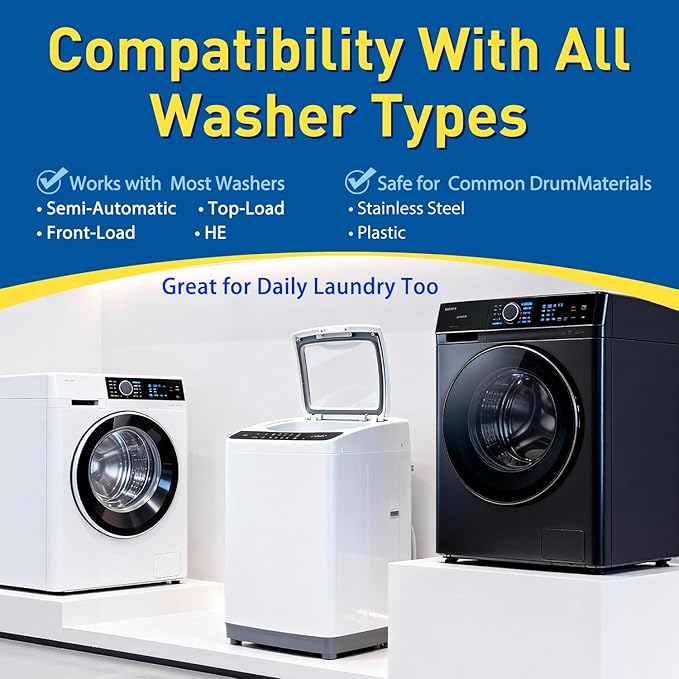 24 Count Washing Machine Cleaner for Pet Hair Relief Tablets - HE-Safe, Septic-Safe, Lavender Scent, 1-Year+ Supply, Pet-Friendly Washer Cleaner for Top/Front Load Washers