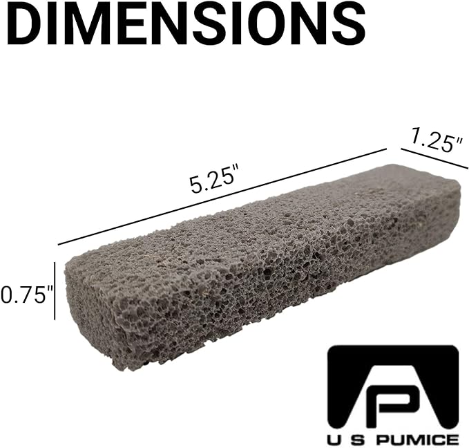 PUMIE Scouring Stick, Heavy Duty, HDW by U.S. Pumice, Remove Toilet Stains, Hard Water Rings, Rust and Paint, Carbon Buildups (1 Pack)