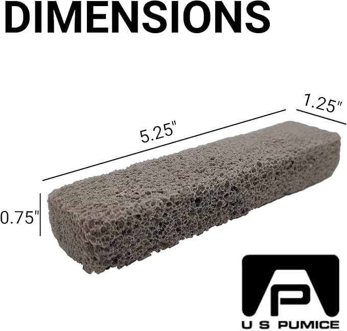 PUMIE Scouring Stick, 8 Pack, US Pumice Pummis Stone, Remove Hard Water Rings, Foot Pumice Stone, Pool Cleaning Stone (8 Pack)