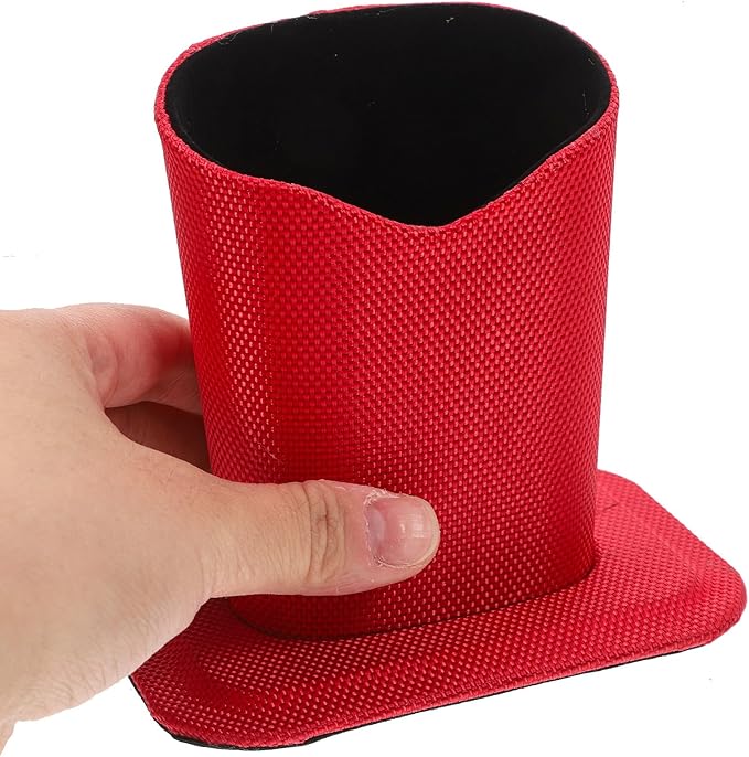BESPORTBLE Red Oxford Cloth Eyeglasses Holder Stand for Desk and Nightstand Stable Upright Support Glasses Organizer for Home and Office Protective Display for Sunglasses and Eyewear