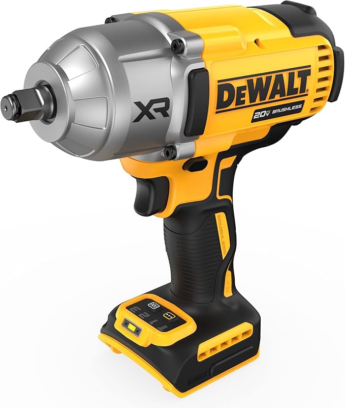 DEWALT 20V MAX Cordless Impact Wrench, 1/2 Impact Gun, 4-Speed High Torque with Hog Ring Anvil and LED Light, Brushless Motor, Precision Wrench, Tool Only (DCF900B)