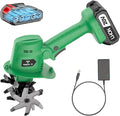 Handheld Cordless Tiller, Electric Garden Cultivator, Includes Battery and Charger, Suitable for Soil Cultivation, Lawn Preparation, and Garden Maintenance