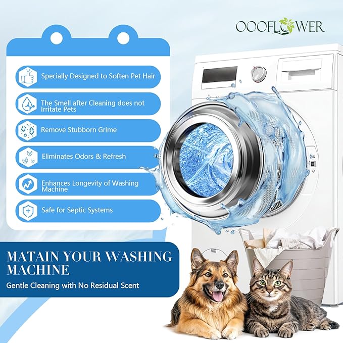 24PC Washing Machine Cleaner Tablets+Stain Remover Gel Cleaner, Heavy Duty Household Cleaner for Front Loader Washing Machine Seal, Bathroom Tile, Grout, Shower & Caulk, 7.76 Fl Oz