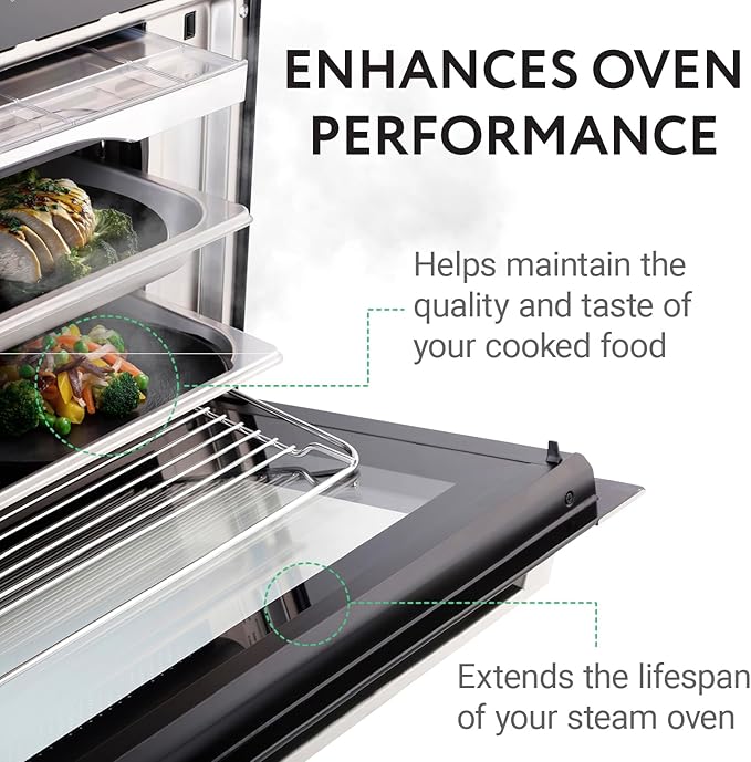 IMPRESA Steam Oven Descaling Solution - 8 Fl Oz Steam Oven Cleaner & Descaler - Compatible with Wolf, Miele, Thermador, Gaggenau, Bosch & Smeg