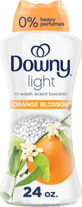 Downy Light Laundry Scent Booster Beads, Orange Blossom Scent, 24.0 OZ, In-wash fabric beads designed to be gentle with a light boost of scent, No Heavy Perfumes