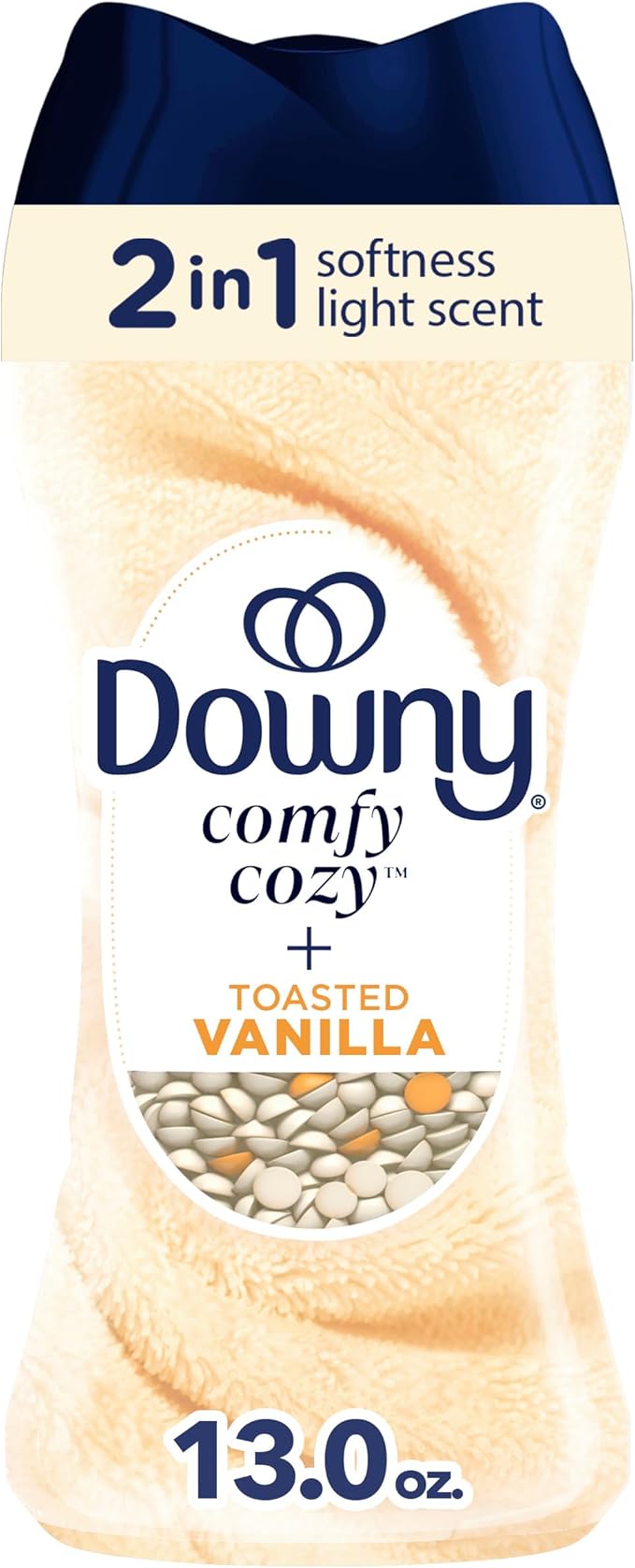 Downy Blends In-Wash Laundry Scent Booster Beads, Toasted Vanilla Scent, 13 OZ, Fabric Sottener Beads and Freshness