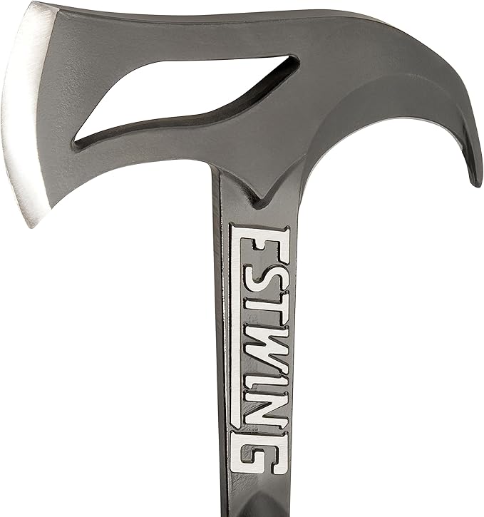 ESTWING Hunter's Axe - 14.25" USA Made Forged Steel Hatchet with Gut Hook & Shock Reduction Grip - EBHA
