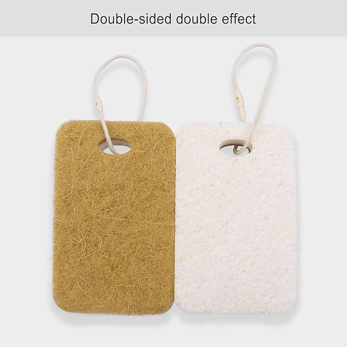 Natural Sponge, Sponges Individually Wrapped, Non Scratch Kitchen Cleaning Sponge Scouring Pad Cellulose Coconut Scrubbing Sponge for Washing Dishes (Pack of 50 - Yellow)