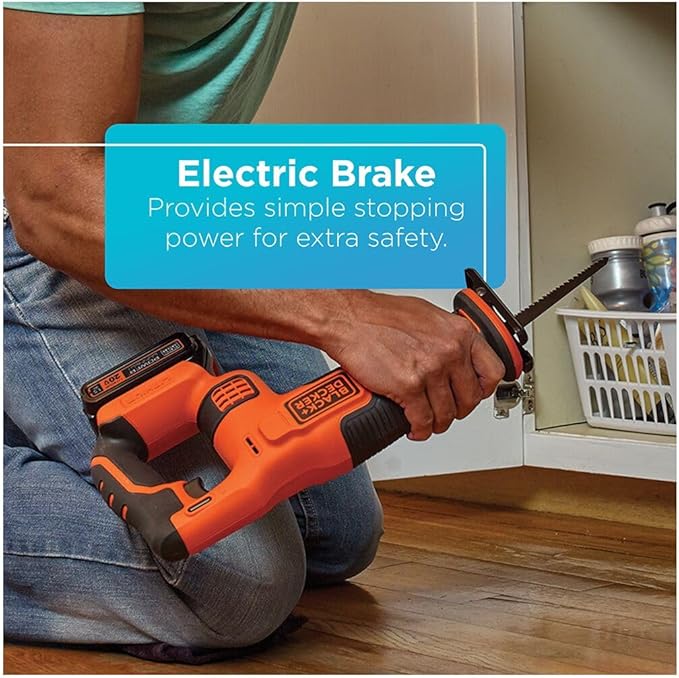 BLACK+DECKER 20V MAX* Cordless Reciprocating Saw Kit (BDCR20C)