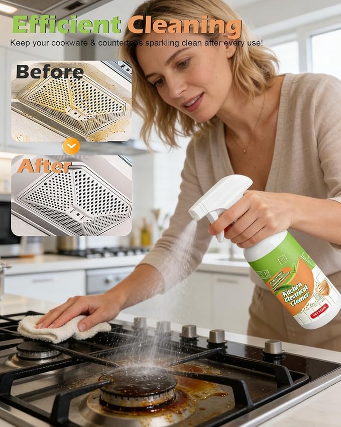 Electrolyzed Ion Kitchen Cleaner Spray, 10.56oz | Natural Multi-purpose Household Cleaning Spray, All Purpose Cleaning Spray for Surface Clean