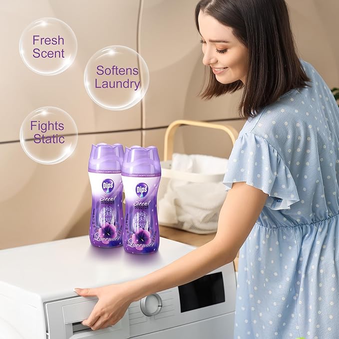 8 Pack in Wash Scent Booster Beads 73.6 oz Laundry Boosters Laundry Room Beads(Lavender)
