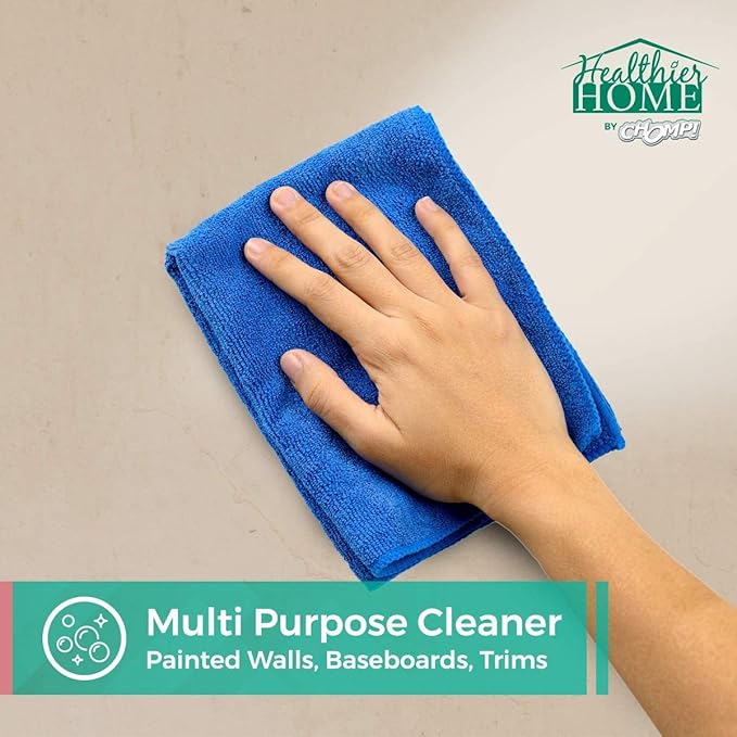 CHOMP! Painted Wall Cleaner Spray, Multipurpose for Walls, Ceilings, and Baseboards, Removes Dirt, Dust, Odor, Stains, Healthier Home 5-Minute CleanWalls 4-in-1, 32 Ounces (Flannel Sheets Scent)