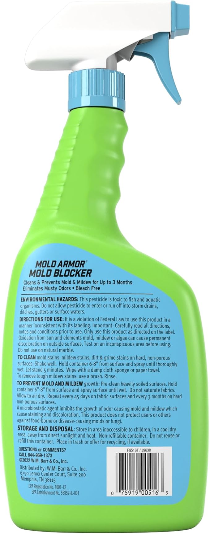 MOLD ARMOR Mold Blocker, 32 OZ