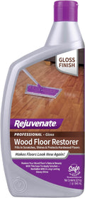 Rejuvenate Professional Wood Floor Restorer Fills Scratches, Shines And Protects Wood Flooring For A High Gloss Shine, 32 Ounces