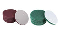 5"" Inch Scrubber Scouring Pad 22 Pack Grit 240 Grit 320 Drill Scuffing Disc Hoop and Loop Surface Cleaning Tool