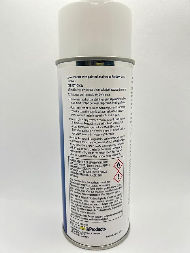 Professional Carpet Spot & Stain Remover – Removes Pet Stains, Coffee, Grease, Ink, & More – pH-Balanced Formula – 14 oz Can (1)