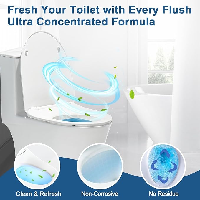Automatic Toilet Bowl Cleaner Tablets 60 Pack Blue Tank Cleaner