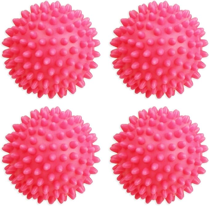 Dryer Balls 8 Pack Pink- Reusable Dryer Balls Replace Laundry Drying Fabric Softener and Saves You Money
