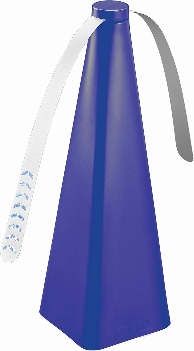 Treva Chemical Free Bug Fan Fly Repellent/Deterrent with Holographic Blades to Clear Bugs, Mosquitoes, and Flies, Battery Powered Fly Fan