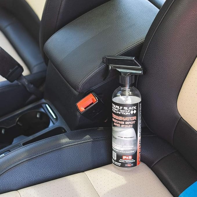 P & S Professional Detail Products Terminator Enzyme Spot & Stain Remover – Professional Upholstery & Carpet Cleaner, Eliminates Grease, Dirt, Protein-Based Stains, Fresh Scent - 1 Gallon
