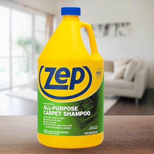 Zep Carpet Shampoo Concentrate and Foaming Wall Cleaner Bundle - 1 Gallon and 18 oz