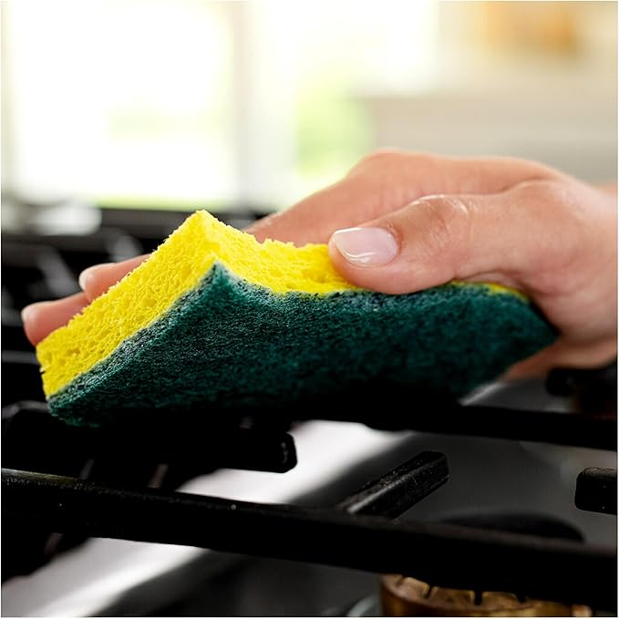 Scotch-Brite Heavy Duty Scrub Sponges, For Washing Dishes and Cleaning Kitchen, 12 Scrub Sponges