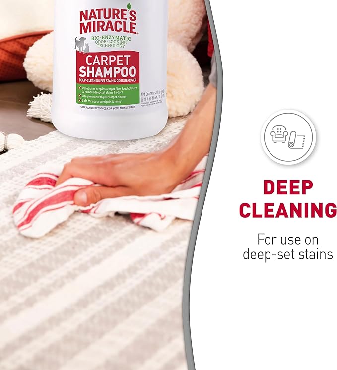 Nature's Miracle Carpet Shampoo, Deep-Cleaning Stain and Odor Remover