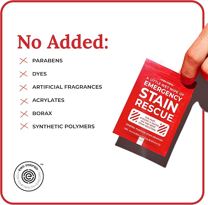 Emergency Stain Rescue Stain Remover Spray - Carpet Cleaner Spray - Wine & Coffee Stain Removal - 0.36 Fl Oz (Pack of 11)