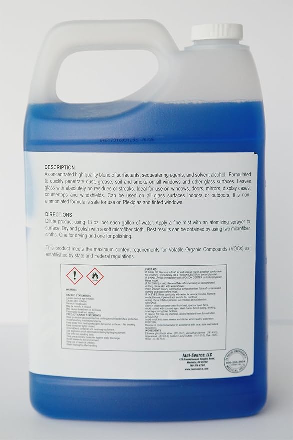 Fenestre Concentrate Non-Ammoniated Glass Cleaner, 1 Gallon