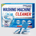 Washing Machine Cleaner Effervescent Tablets - 24 Pieces, Deep Cleaning Formula, Removes Grime & Odors, Deodorizes & Refreshes HE Top/Front Load Washers