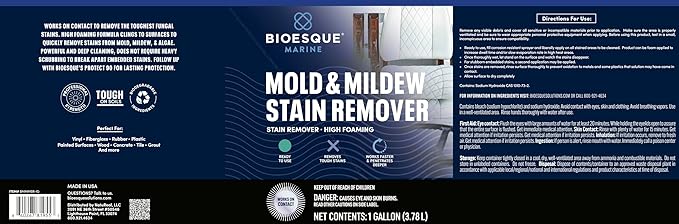 Bioesque Marine Mold & Mildew Stain Remover, 1 Gallon (Pack of 1)