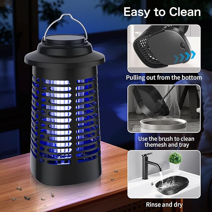 Bug Zapper, Mosquito Zapper Outdoor, Electric Fly Traps, Insects Zapper Indoor with, 4200V Mosquito Killer for Home, Kitchen, Patio, Backyard
