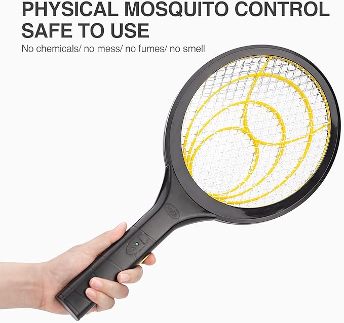 mafiti Fly Swatter Electric, Battery Powered Fly Killer Mosquito Zapper Bug Zapper Racket for Indoor Outdoor (2 Pack)