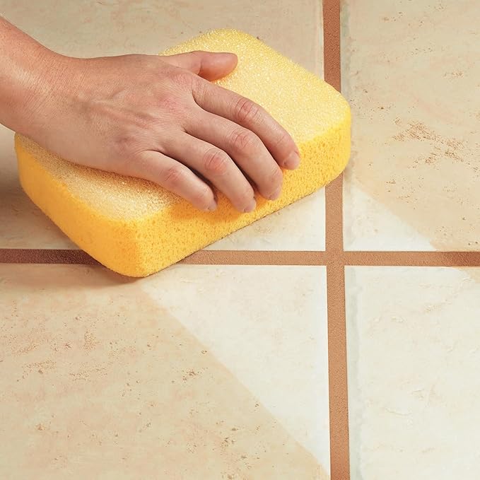 QEP 70007-24 Scrubbing Sponge for Grouting & Cleaning, 7.5" x 5.25"