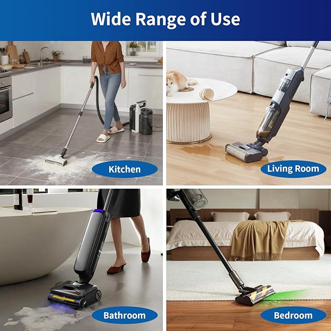Floor Cleaning Solution Compatible With Tineco, Suitable With All Robot Vacuums with Mopping and Cordless Wet/Dry Vacuum Mop Cleaner,Deep Cleans for Multiple Hard Floors,1 Bottle (1L / 33.8 Fl Oz)