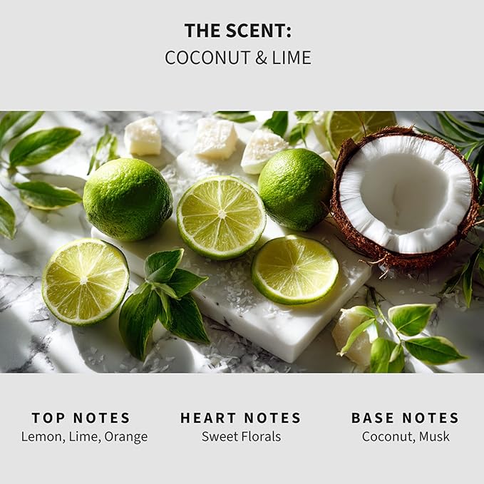 Lapew Coconut & Lime Scented Mop Soap - Luxury Floor Cleaner Concentrate for Mopping Tile, Laminate, Vinyl & Hardwood | Streak-Free, Low-Foam | 36 oz