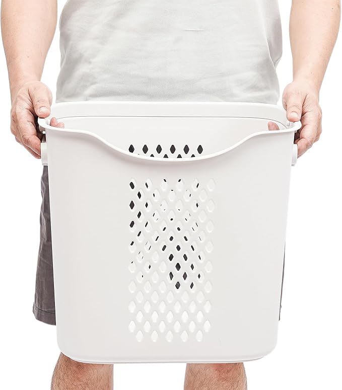 Household Storage Basket, 360° Rolling Movable Laundry Basket,Floor-Standing White Multi-layer Clothes Organizer for Kitchen,living Room and Bathroom (3 Tiers)