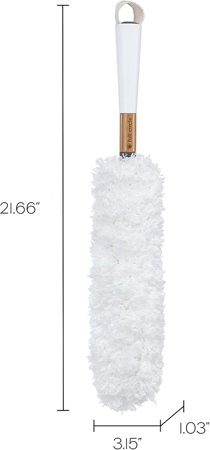 Full Circle Dust Whisperer Washable Microfiber Duster, Green