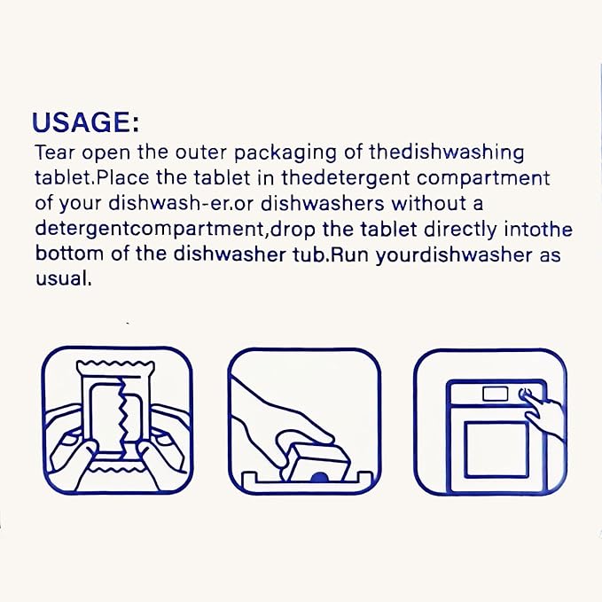 Dishwasher Cleaner Tablets - 30 Tablets, Heavy Duty Cleaning Descaler Pods for Dish Washer, Deep Cleans & Maintains Your Dishwashing Machine for Optimal Performance