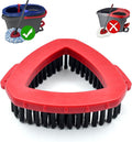 Scrub Brush Mop Head Replacement for O Cedar RinseClean 2 Tank System Spin Mop Head Base,Scrubber Mop Brush Head for Ocedar Mop Scrub Brush Head Hard Bristle Scrub Brush Floor Cleaning, Not for 1 Tank