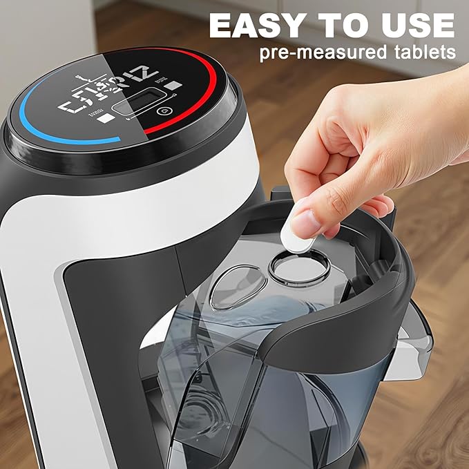 Multi-Surface Floor Cleaning Solution Compatible with Tineco/Roborock Vacuum Mop, Cleaner Refill for All Mopping Robot Vacuums and Cordless Wet/Dry Mops,60 Pack, Pine Fragrance